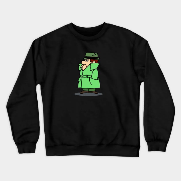 Inch High, Private Eye Crewneck Sweatshirt by CoverTales